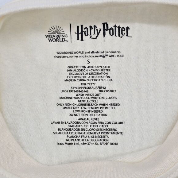 Wizarding World Harry Potter The Deathly Hallows T Shirt Women's S Floral - Picture 4 of 5